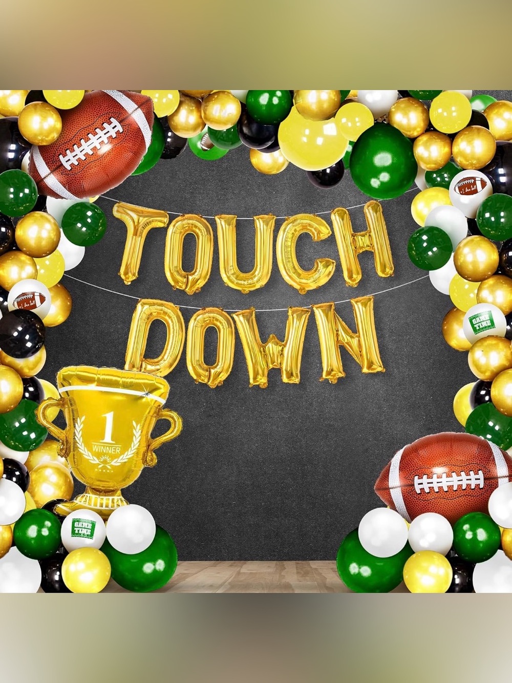 "TOUCH DOWN" Balloon Party Decoration